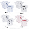 Personalized Pinstripe Jersey Toddler&Kid's Baseball Jersey Beepumpkin